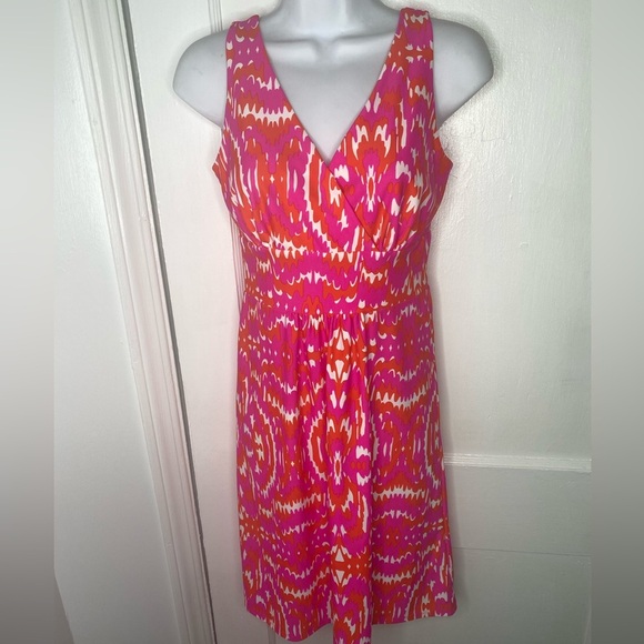 JUDE CONNALLY Vibrant Pink and Orange Women's Dress - Picture 1 of 8